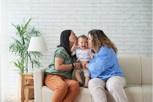 Gay couple overjoyed with their foster baby