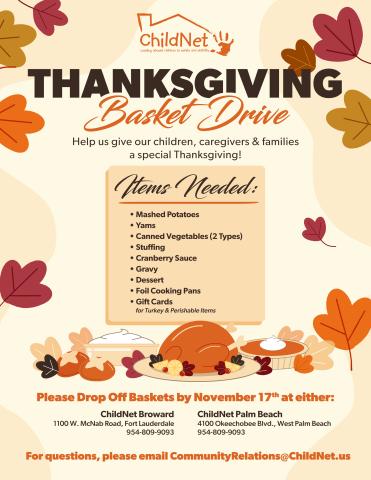 Thanksgiving Basket Drive Image
